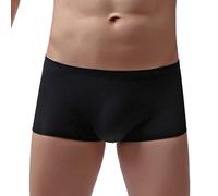 Generisch Boxer pour homme - Couleur unie - Rétro - Culotte extra fine - Taille basse - Sous-vêtements respirants - Sous-vêtement cool - Semi-transparent - Stretch