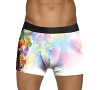 Generisch Boxer pour homme « Easter Egg Bunny » - Coupe ajustée - Léger et confortable, Blanc., S