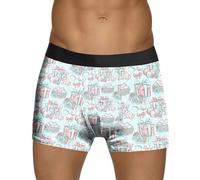 Generisch Boxer pour homme « Easter Egg Bunny » - Coupe ajustée - Léger et confortable, bleu, S