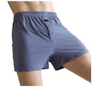 Generisch Boxer pour homme - En coton - Sans bruit - Large - Respirant - Coupe ample - Style rétro