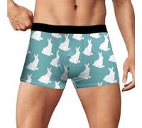 Generisch Boxer tendance pour homme - Sous-vêtements respirants avec impression numérique 3D pour un confort ultime, bleu ciel, S