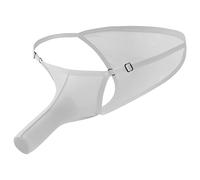 Generisch Boxers Hommes Slips Exotiques Triangle pour Homme, Vêtements pour l'intimité nocturne avec détails de sangle, confort toute l'année, lavage à la main recommandé, Blanc., S-M