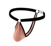 Generisch Boxers Hommes Sous-vêtements Homme String Sous-vêtements Sexy Anneau Sexy Soins de Santé Manches Homme Excellent Pantalon en Soins de Glace, café, S