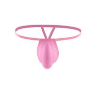 Generisch Boxers Sexy Hommes Bonnet en Forme de U en Forme de T Rondelle Un Sous-vêtements Charme KTV Nouveaux Points forts Shorts Sexy, Rose, M