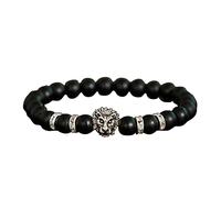 Generisch Bracelet brésilien de 8 mm en perles œil de tigre - Réglable - Huile de pierre naturelle - Anxiété - Aromathérapie - Bijoux - Cadeau - Bracelet lumineux pour femme, taille unique, agate, Pas