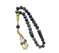 Generisch Bracelet chapelet islamique avec 33 perles, tasbih en verre pour prière et conscience pour hommes et femmes, perles de méditation, perles de verre, chaîne de main, Einheitsgröße, comme