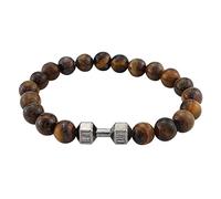 Generisch Bracelet d'activité pour haltère en métal Bracelet de perles polyvalentes Bijoux Paire de bracelets, taille unique, Emperor Stone, Pas de gemme