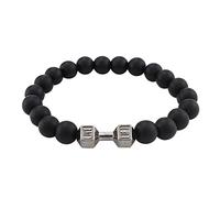 Generisch Bracelet d'activité pour haltère en métal Bracelet de perles polyvalentes Bijoux Paire de bracelets, taille unique, Emperor Stone, Pas de gemme