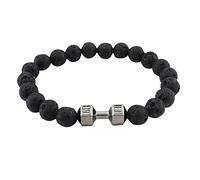 Generisch Bracelet d'activité pour haltère en métal Bracelet de perles polyvalentes Bijoux Paire de bracelets, taille unique, Emperor Stone, Pas de gemme
