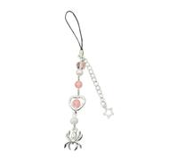 Generisch Bracelet de perles délicat/pendentif pour téléphone portable | Multifonction avec perles distinctives et étoile et araignées personnalisées pour téléphone anti-perte
