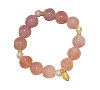 Generisch Bracelet en silicone de 20 mm - Bracelet de perles de jade chinois pour votre grand-mère, grand-père, mère, père, usage quotidien - Bracelet mauvais œil, taille unique, résine, Pas de gemme