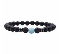 Generisch Bracelet gourmette - Pierre naturelle - Cristal - Main nationale - Bracelet pour fille et femme - Avec gravure, taille unique, Pierre naturelle, Pas de gemme