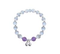 Generisch Bracelet maille de pêche design corde main grise tout tempérament étudiant design sérieux, Einheitsgröße, Cristal artificiel, Pas de gemme