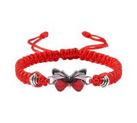 Generisch Bracelet pour adolescentes faites à la main - Bracelet papillon - Cordon réglable - Bracelets papillon pour femme - Ensemble de bracelets brésiliens mignons pour adultes, taille unique