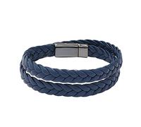 Generisch Bracelet pour montres hommes ou hommes avec fermeture magnétique en cuir pour homme avec maillon supplémentaire Bracelets de bricolage perles, taille unique, Acier allié, Pas de gemme