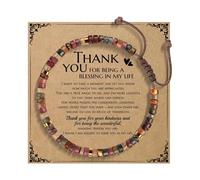 Generisch Bracelet Quartz Couple Largeur Acier Bijoux vert et or, carte avec message de bénédiction, anniversaire En Pour Rose Bijoux (F, 14-24cm)