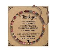 Generisch Bracelet Quartz Couple Largeur Acier Bijoux vert et or, carte avec message de bénédiction, anniversaire En Pour Rose Bijoux (B, 14-24cm)