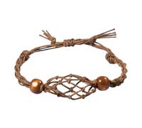 Generisch Bracelet Support en pierre de, support de pierre vide - Support de bracelet de pendentif-cage de rechange, maintien en réseau de de quartz-pierre - Accessoires de fabrication