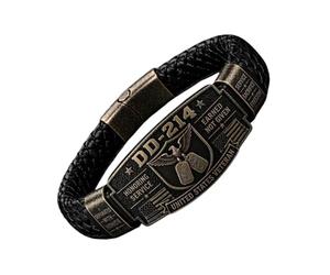 Generisch Bracelet vétéran, bijou de collection, souvenir | Bracelet sur le thème des vétérans - Accessoire - Cadeau pour petit ami, père, mari pour un anniversaire