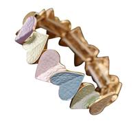 Generisch Bracelets Largeur Bracelet Plaqué Bracelet Anneaux Day Lady Accessory Mm Naturelle Valentin Message Élastique Bijoux (A, One Size)