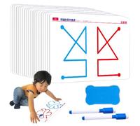 Generisch Brain Training Card Lot de 20 cartes d'entraînement du cerveau - Stimulation sensorielle du cerveau - 20 cartes d'adaptation du cerveau gauche et droit