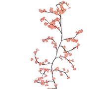 Generisch Branche d'arbre - Guirlande de fleurs roses - 8 modes - Décoration intérieure pour la maison, le salon, la chambre à coucher - Pour salon, chambre à coucher, fenêtre, porte, décoration de