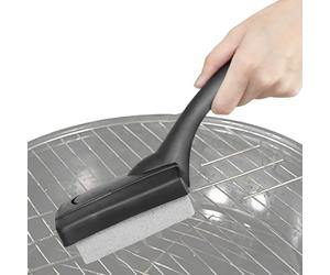 Generisch Brosse de nettoyage pour barbecue - Outil de barbecue de 9,8 pouces - Grattoir robuste en acier inoxydable - Poignée ergonomique antidérapante - Accessoire de nettoyage pour hayon de camping