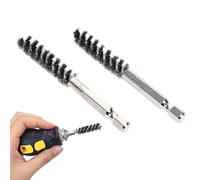 Generisch Brosses de club de golf | Outil de récurage en acier inoxydable en 2 pièces | Brosse à tige de golf | À utiliser avec une perceuse électrique pour l'entretien de la tête de club et de la