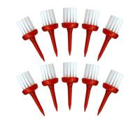 Generisch Brush Tees Golf Outils d'entraînement multifonctionnels à faible | Lot de 10 tees d'entraînement de golf pour homme et femme - Pour golfeurs en plein air, jardin, terrain de frappe et maison
