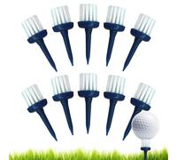 Generisch Brush Tees Golf Outils d'entraînement multifonctionnels à faible | Lot de 10 tees d'entraînement de golf pour homme et femme - Pour golfeurs en plein air, jardin, terrain de frappe et maison