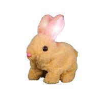 Generisch Bunny Toys - Figurines en peluche interactives en forme de lapin rebondissant, jouet réaliste pour , jouet robot rebondissant, nez qui secoue les oreilles