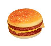 Generisch Burger Coussin en peluche, 40 cm, motif de dessin animé géant nourriture hamburger, coussin de canapé, cadeau pour enfants et amis