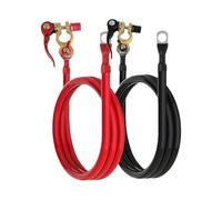 Generisch Câble de connexion de batterie - 2 pièces - Câble flexible robuste - Cuivre isolé - Extension haute performance - Câble d'alimentation pour chariot de golf, moto, camion, semi-camion
