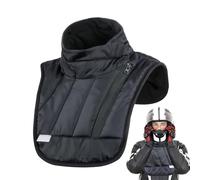 Generisch Cache-cou pour moto, cache-cou en polaire | Noir coupe-vent | Protège-nuque thermique chauffant pour activités de plein air en hiver, équipement d'hiver chaud, écharpe de moto, S/M (court