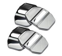 Generisch Cache pour le verrou de porte de voiture | 4 pièces en acier inoxydable butées autocollantes, couverture pour la serrure de porte, pour l'extérieur des véhicules tout-terrain