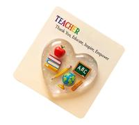 Generisch Cadeau de remerciement pour enseignant - En forme de cœur - Cadeau de remerciement pour enseignants - Avec carte - Pour étudiants, adolescents, enfants, filles - Pour l'obtention d'un