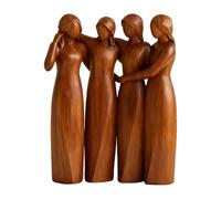 Generisch Cadeau de sœur, figurines de sœur, amour mes sœurs, amis pour toujours, 4 statues de femmes en résine, sculptures peintes à la main, cadeaux pour Noël, anniversaire