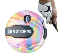 Generisch Cadran de compteur de points portable - Compteur manuel, visière de chapeau à clipser - Affichage numérique rond compact - Réinitialisation facile - Moyeu en plastique léger - Gamme Fairway