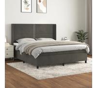 Generisch Cadre de lit, futon, lit simple, cadre de lit - Parfait pour n'importe quelle chambre à coucher, chambre d'amis, bureau à domicile ou auberge de jeunesse, gris foncé, 160 x 200 cm