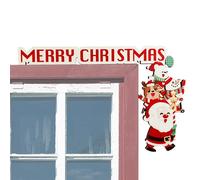 Generisch Cadre de Porte de Noël Art Père Noël Renne Cadre de Porte Décoration | Décoration de Noël pour, Décoration de Maison de Vacances Amusante