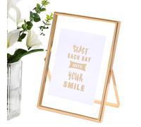 Generisch Cadre photo - 20 cm - En métal - Avec support - Décoration de table pour la maison, le salon, la chambre à coucher et le mariage