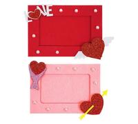 Generisch Cadre photo en forme de cœur, cadre photo mural pour couple, Saint Valentin, cadre photo romantique, décoration murale de vacances pour demande en mariage, lune de miel