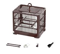 Generisch Cage à oiseaux, de voyage, portable, pour petits oiseaux, avec perche pratique et amovible pour une utilisation facile, taille A, taille unique