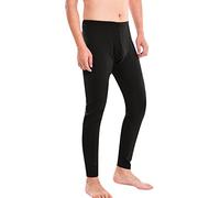 Generisch Caleçon thermique pour homme - Long et chaud - Sous-vêtements thermiques pour l'hiver - En polaire - Sous-vêtements fonctionnels - Couleur unie - Épais, BK1., 3XL