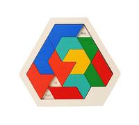 Generisch Calendrier - Puzzle en bois multicolores - Triangle | Calendrier coloré puzzle en bois, puzzle de pensée et d'entraînement pour l'imagination précoce, pédagogique