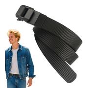 Generisch Camet Ceinture en nylon - Ceinture à cliquet pour homme - Bande élastique réglable confortable pour un maintien formel détendu - Pantalon Jean Golf Golf Taille de randonnée sans irritation