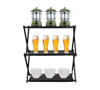 Generisch Camping | Organiseur pliable et portable à 3 niveaux, rangement pour bureau - Pour une utilisation lors d'activités de plein air, pique-nique, randonnée, randonnée, terrasse et jardin