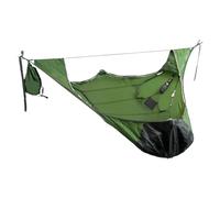 Generisch Camping, Yard Hammock Outdoor Swing Camping Survival Sleeping Bag with Mosquito Anti-Mosquito Anti-Insect Portable Hammocks,for Hiking(Black)