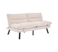 Generisch Canapé moderne deux places avec design ergonomique, assise respirante, dossier et accoudoirs réglables, pieds en métal, canapé 2 places,Beige