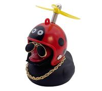 Generisch Canards de voiture pour tableau de bord, décoration de voiture, petit canard, décoration de voiture, canard DIY avec chapeau d'hélice, accessoires de tableau de bord, gadgets de moto et vélo